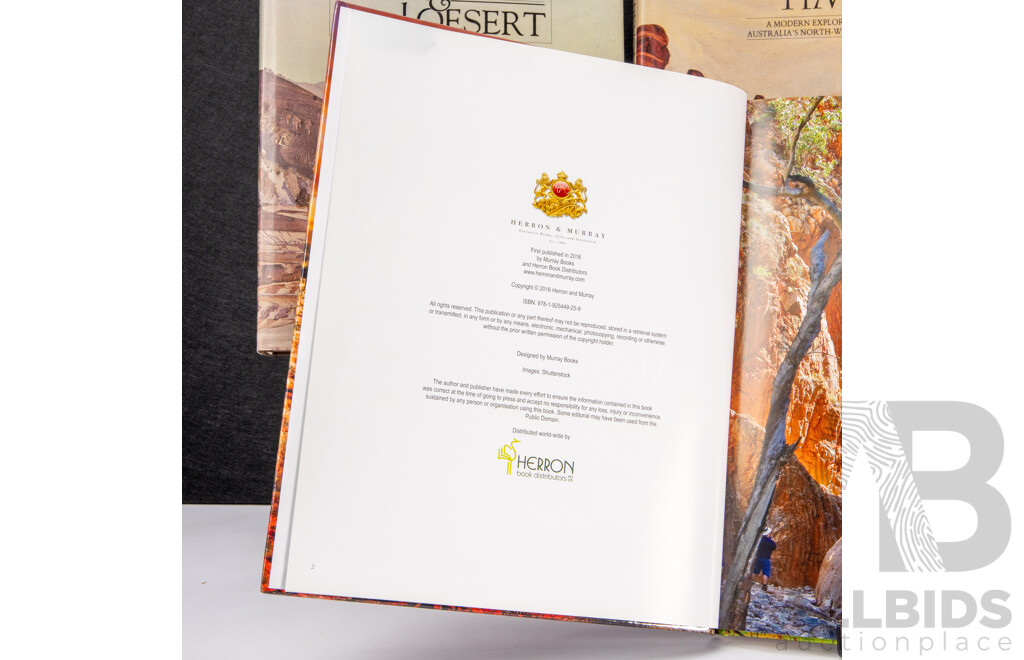 Wonderful Lot of Three Australian Art Books Focusing on Landscape, as Well as One on Landscape Painting Overall, 37 6x 27 cm (largest) (4)