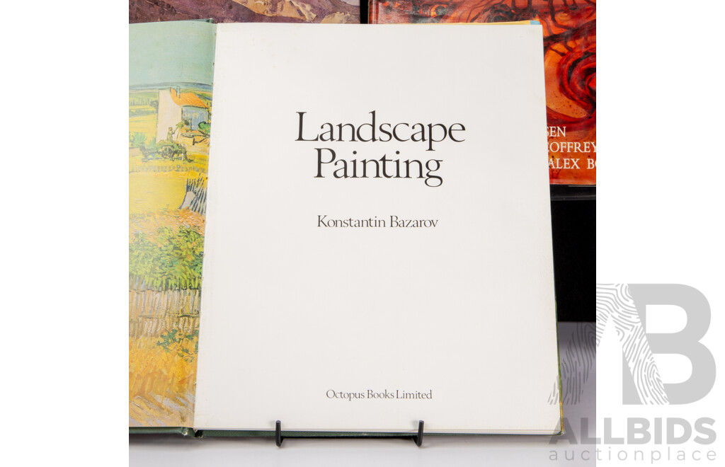 Wonderful Lot of Three Australian Art Books Focusing on Landscape, as Well as One on Landscape Painting Overall, 37 6x 27 cm (largest) (4)