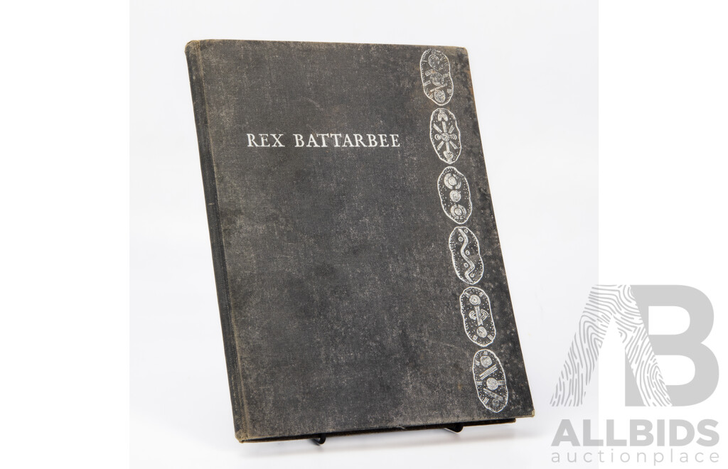 Rex Battarbee, (19th/20th Centuries, Australian, 1893-1973), Artist & Founder of the Aboriginal Art Movement of Central Australia by T.G.H. Strehlow, Hard Cover, Legend Press, Signed by Battarbee, First Edition, 1956