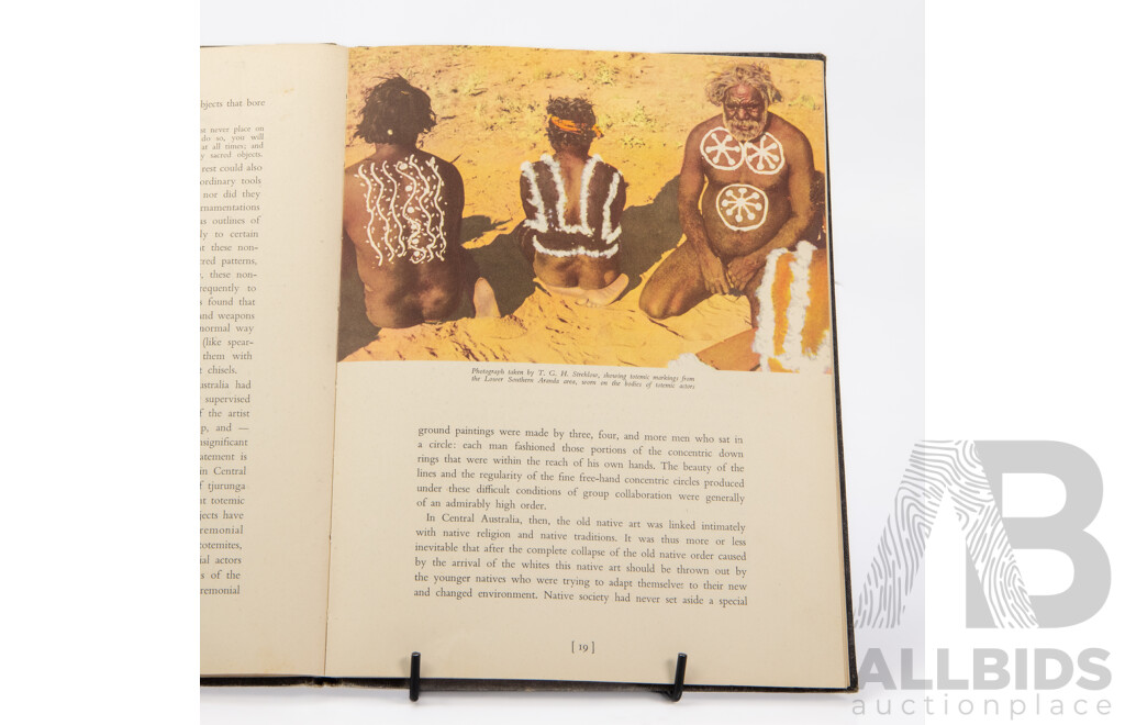 Rex Battarbee, (19th/20th Centuries, Australian, 1893-1973), Artist & Founder of the Aboriginal Art Movement of Central Australia by T.G.H. Strehlow, Hard Cover, Legend Press, Signed by Battarbee, First Edition, 1956