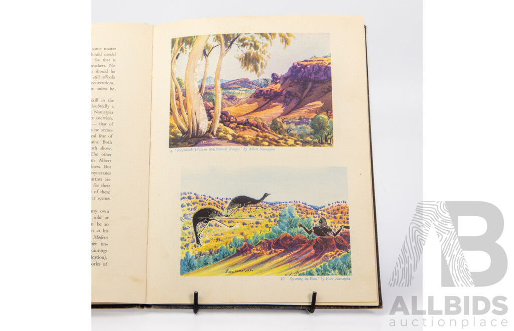 Rex Battarbee, (19th/20th Centuries, Australian, 1893-1973), Artist & Founder of the Aboriginal Art Movement of Central Australia by T.G.H. Strehlow, Hard Cover, Legend Press, Signed by Battarbee, First Edition, 1956