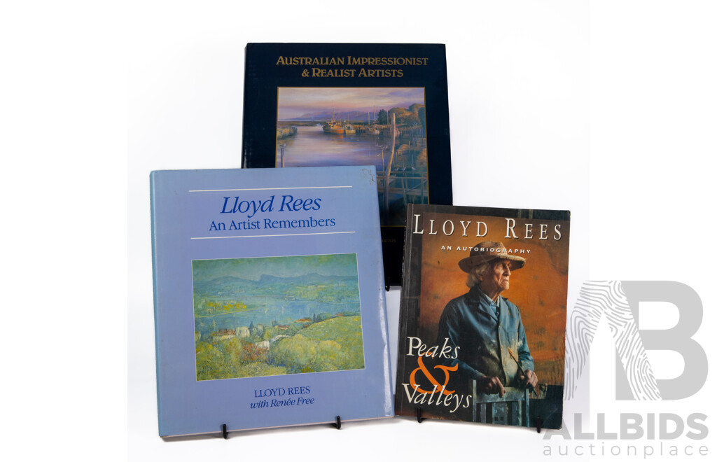 Lloyd Rees, (20th Century, Australian, 1895-1988), Group of Books on Lloyd Rees, Including Peaks & Valleys and Others (3)