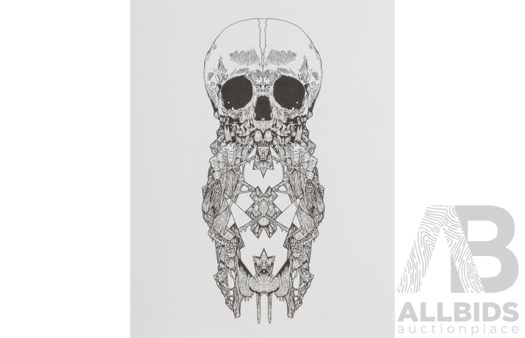 Collection of Twenty Skull Art Prints - Various Artists & Designs, Published by Laurence King, 2014, 35.5 x 28 cm (each unframed) (20)