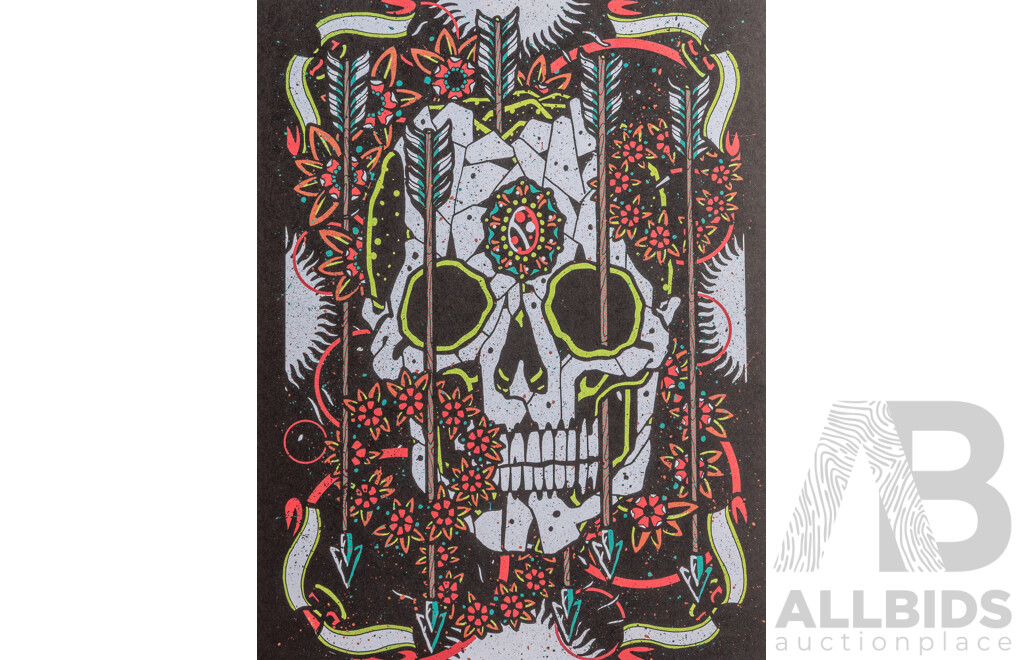 Collection of Twenty Skull Art Prints - Various Artists & Designs, Published by Laurence King, 2014, 35.5 x 28 cm (each unframed) (20)