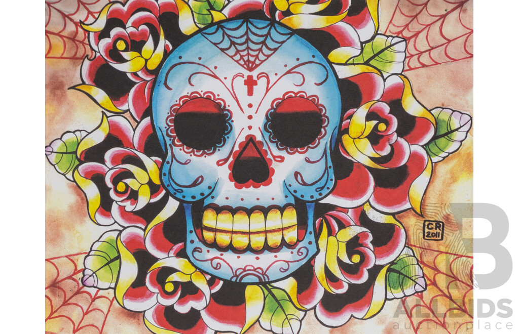 Collection of Twenty Skull Art Prints - Various Artists & Designs, Published by Laurence King, 2014, 35.5 x 28 cm (each unframed) (20)