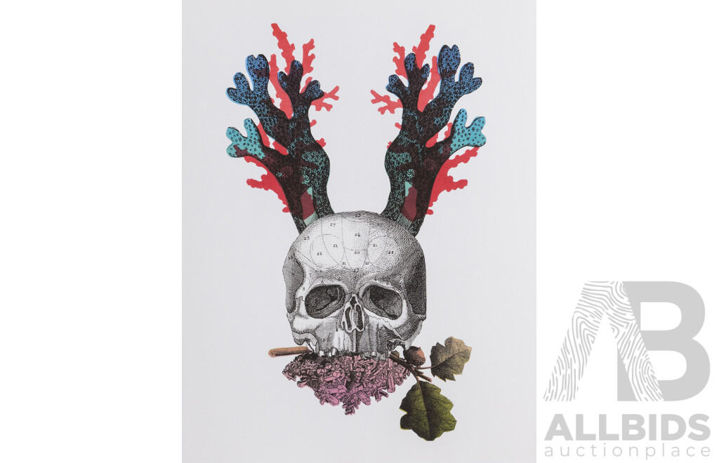 Collection of Twenty Skull Art Prints - Various Artists & Designs, Published by Laurence King, 2014, 35.5 x 28 cm (each unframed) (20)