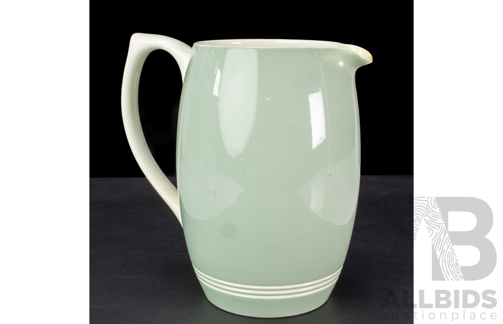 Vintage Wedgwood Celadon Glazed Jug by Keith Murray