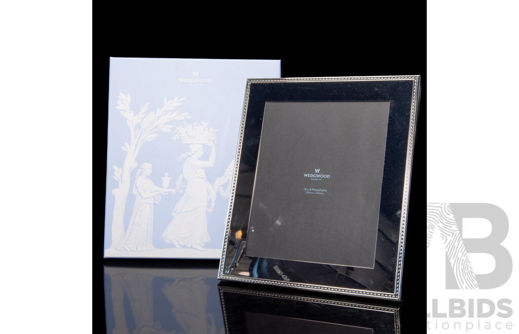 Wedgwood Silver Plate Photograph Frame in Original Box