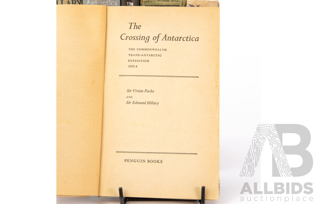 Collection Books Regarding Exploration Including the Crossing of Antarctica, the Life & Explorations of David Livingston and More