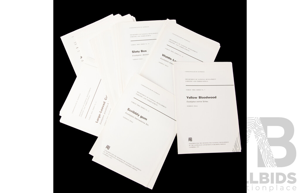 Large Collection 1970s Canberra Botanic Gardens Booklets Along with Collection Dept of National Development & Forestry & Timber Bureau