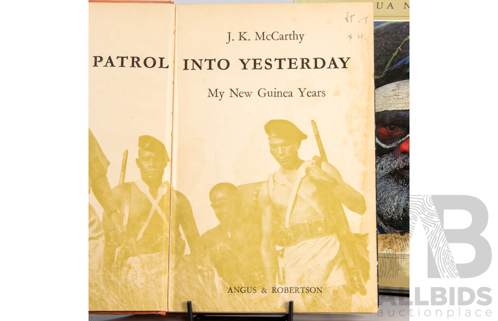 Collection Books Regarding Papua New Guinea, Mostly Hardcovers with Dust Jackets