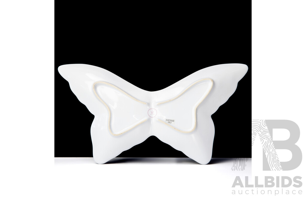 Retro Royal Albert Zandra Rhodes Butterfly Plate in Original Box