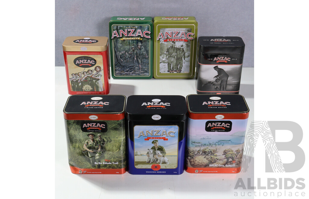 Collection ANZAC Biscuit Tins