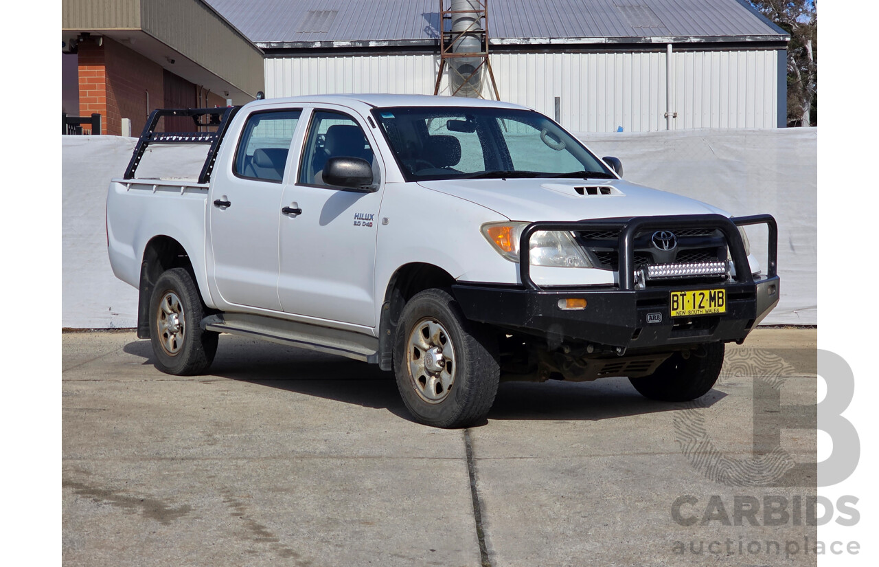 5/2007 Toyota Hilux SR (4x4) KUN26R 07 UPGRADE Dual Cab P/Up Super White Turbo Diesel 3.0L