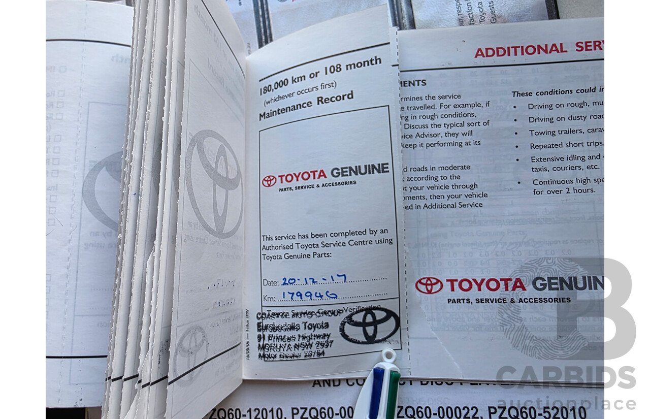 5/2007 Toyota Hilux SR (4x4) KUN26R 07 UPGRADE Dual Cab P/Up Super White Turbo Diesel 3.0L