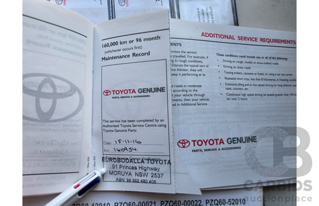 5/2007 Toyota Hilux SR (4x4) KUN26R 07 UPGRADE Dual Cab P/Up Super White Turbo Diesel 3.0L