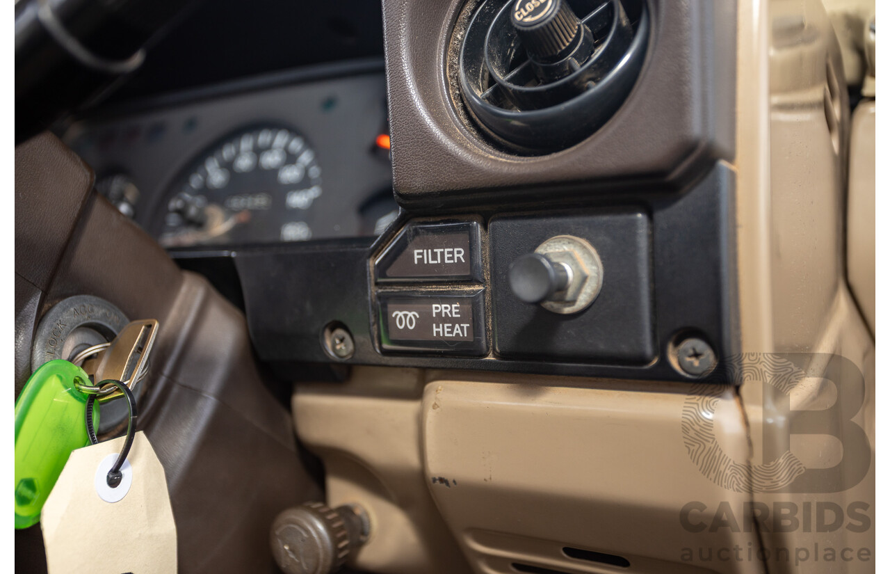 9/1985 Toyota Landcruiser (4x4) HJ75RP 2d C/Chas Goldrush Diesel 4.0L - Tipper