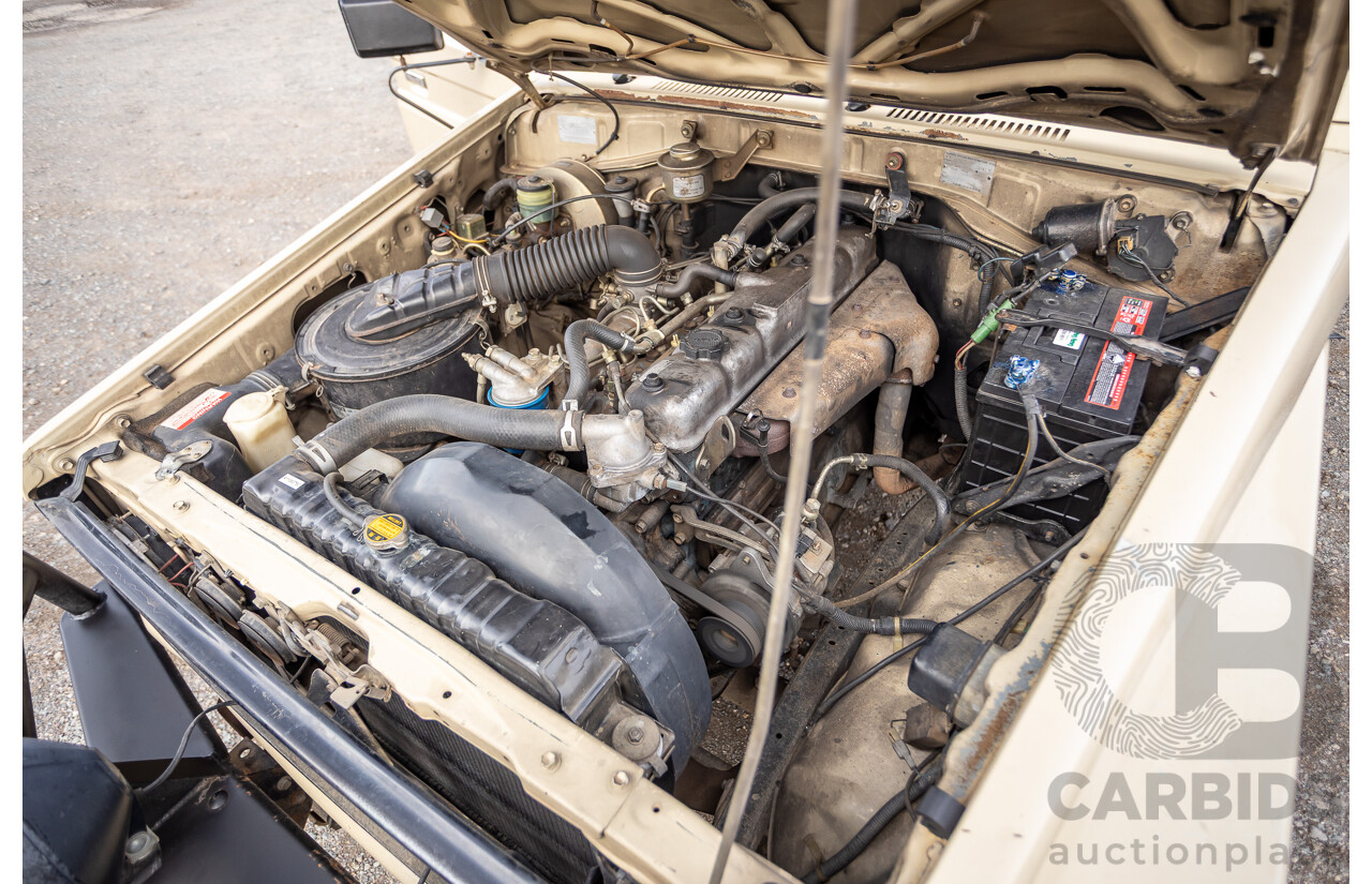 9/1985 Toyota Landcruiser (4x4) HJ75RP 2d C/Chas Goldrush Diesel 4.0L - Tipper