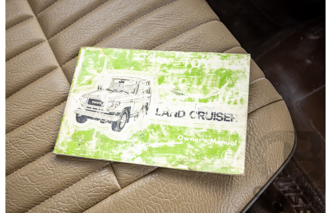 9/1985 Toyota Landcruiser (4x4) HJ75RP 2d C/Chas Goldrush Diesel 4.0L - Tipper