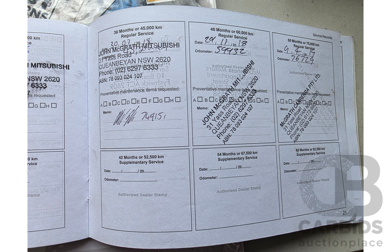 05/2017 Mitsubishi Triton GLX (4x4) MQ MY17 Dual Cab Utility White 2.4L