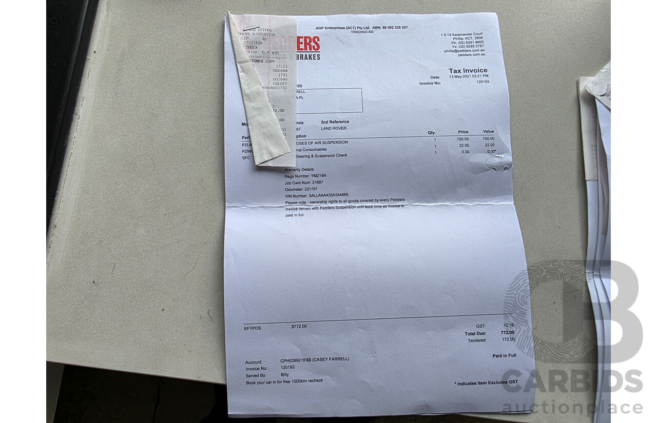 8/2005 Land Rover Discovery 3 SE  4d Wagon Blue 4.0L - 7 Seats