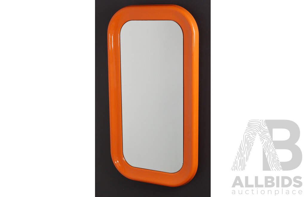Retro Plastic Framed Mirror
