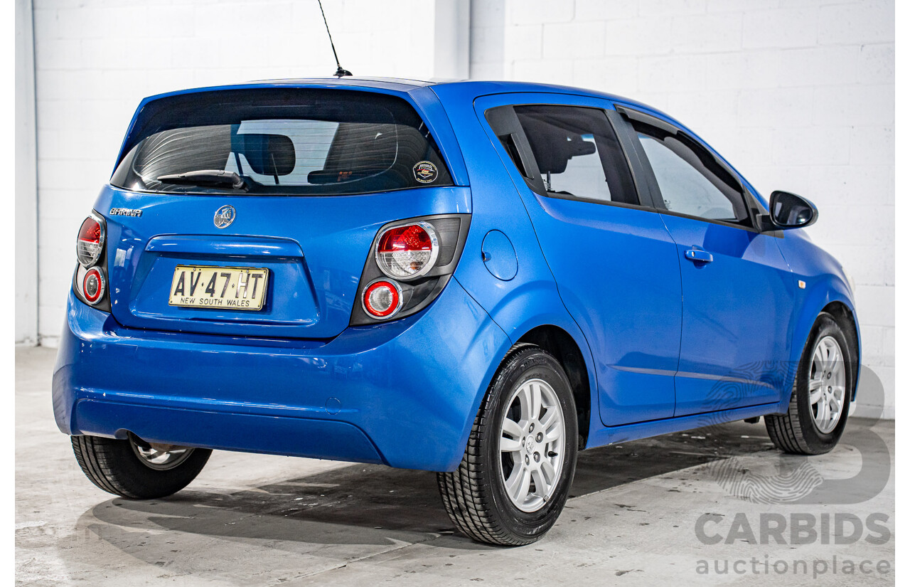 9/2012 Holden Barina TM 5d Hatchback Bocaray Blue Metallic 1.6L