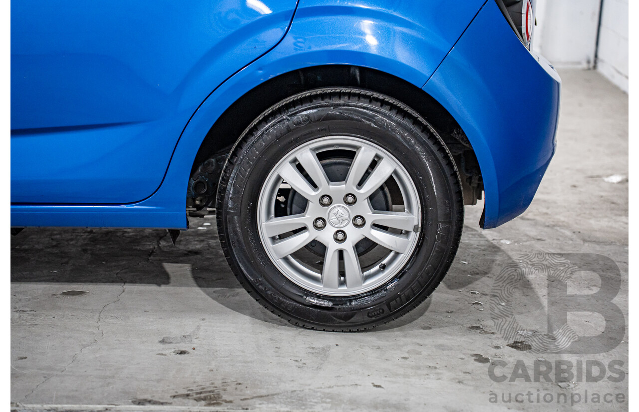9/2012 Holden Barina TM 5d Hatchback Bocaray Blue Metallic 1.6L
