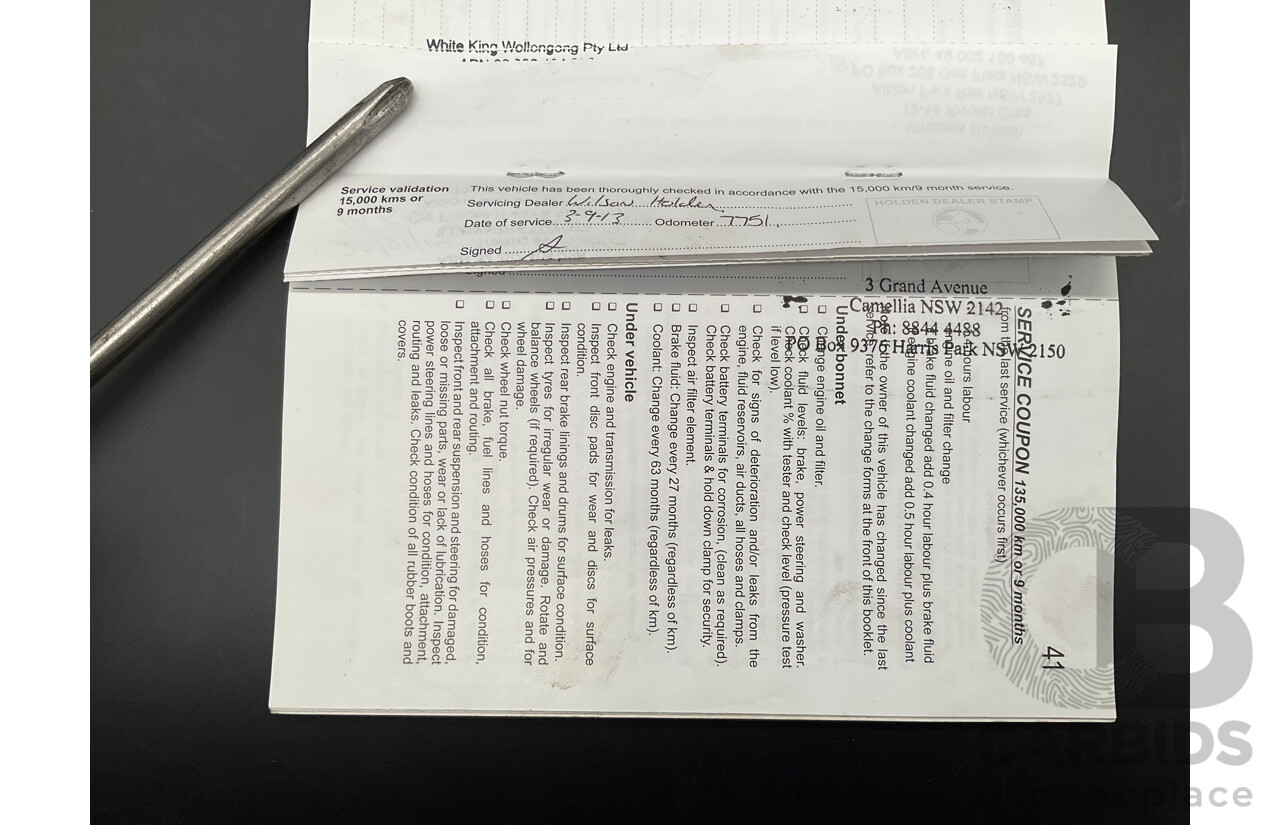 9/2012 Holden Barina TM 5d Hatchback Bocaray Blue Metallic 1.6L