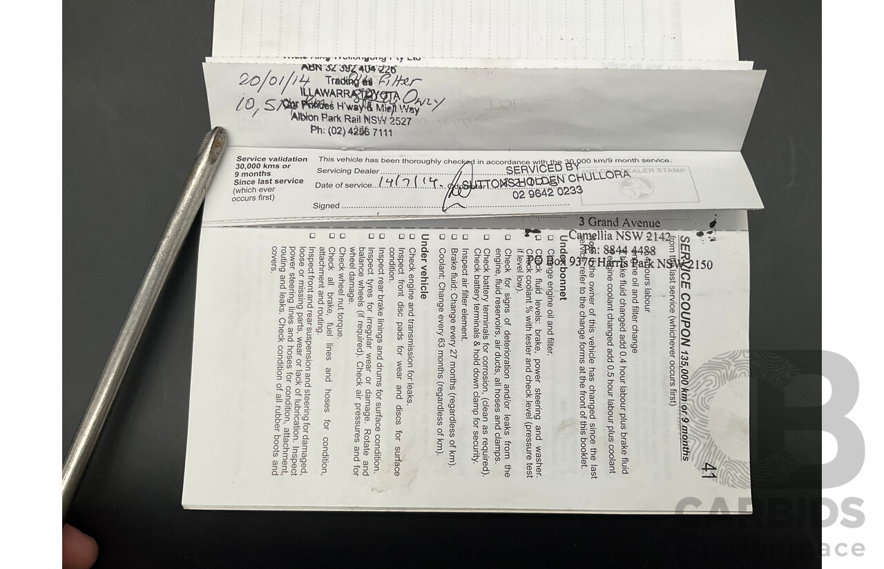 9/2012 Holden Barina TM 5d Hatchback Bocaray Blue Metallic 1.6L