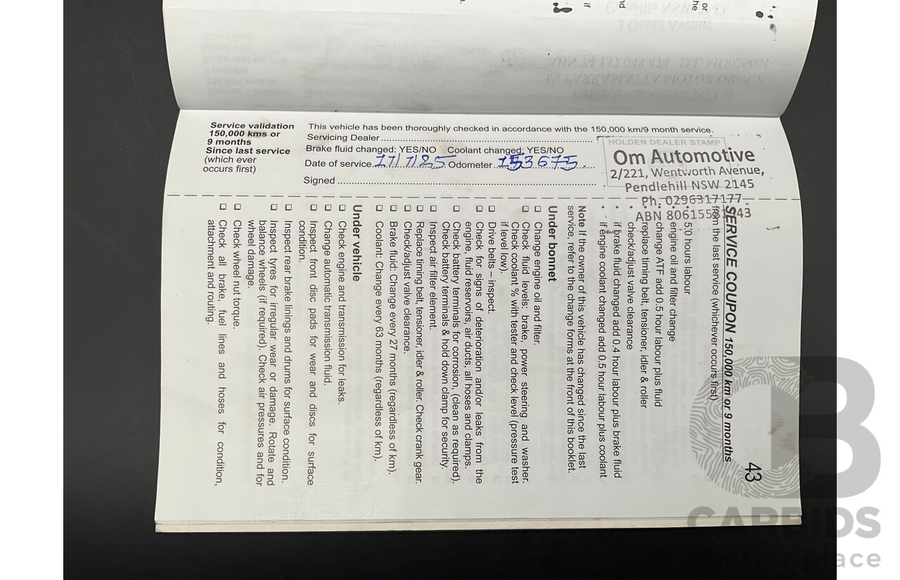 9/2012 Holden Barina TM 5d Hatchback Bocaray Blue Metallic 1.6L