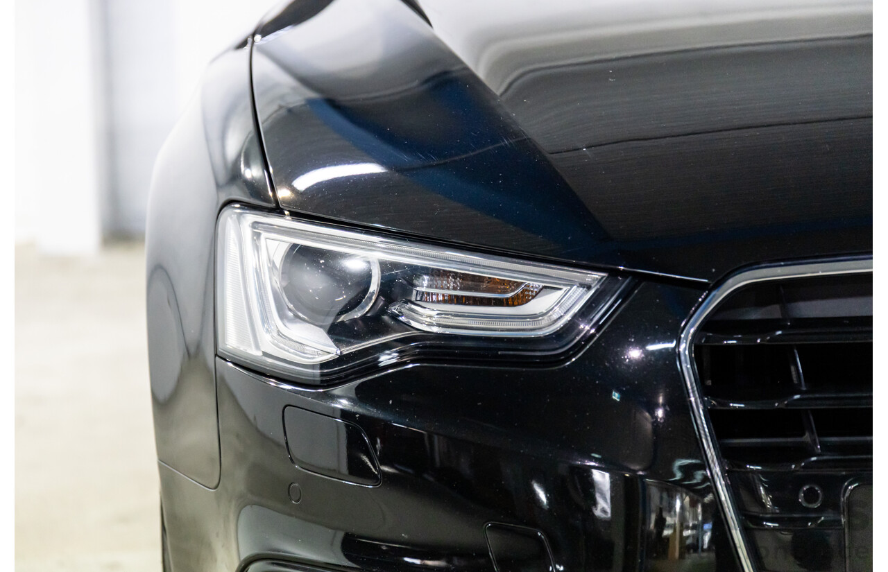 3/2015 Audi A5 S-Line 1.8 TFSI 8T MY15 2d Cabriolet Mythos Black Metallic Turbo 1.8L