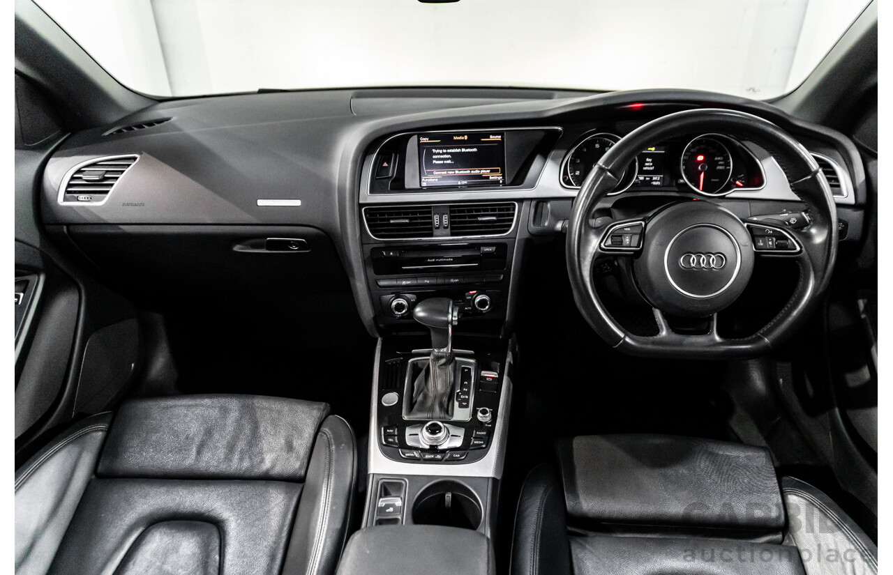 3/2015 Audi A5 S-Line 1.8 TFSI 8T MY15 2d Cabriolet Mythos Black Metallic Turbo 1.8L