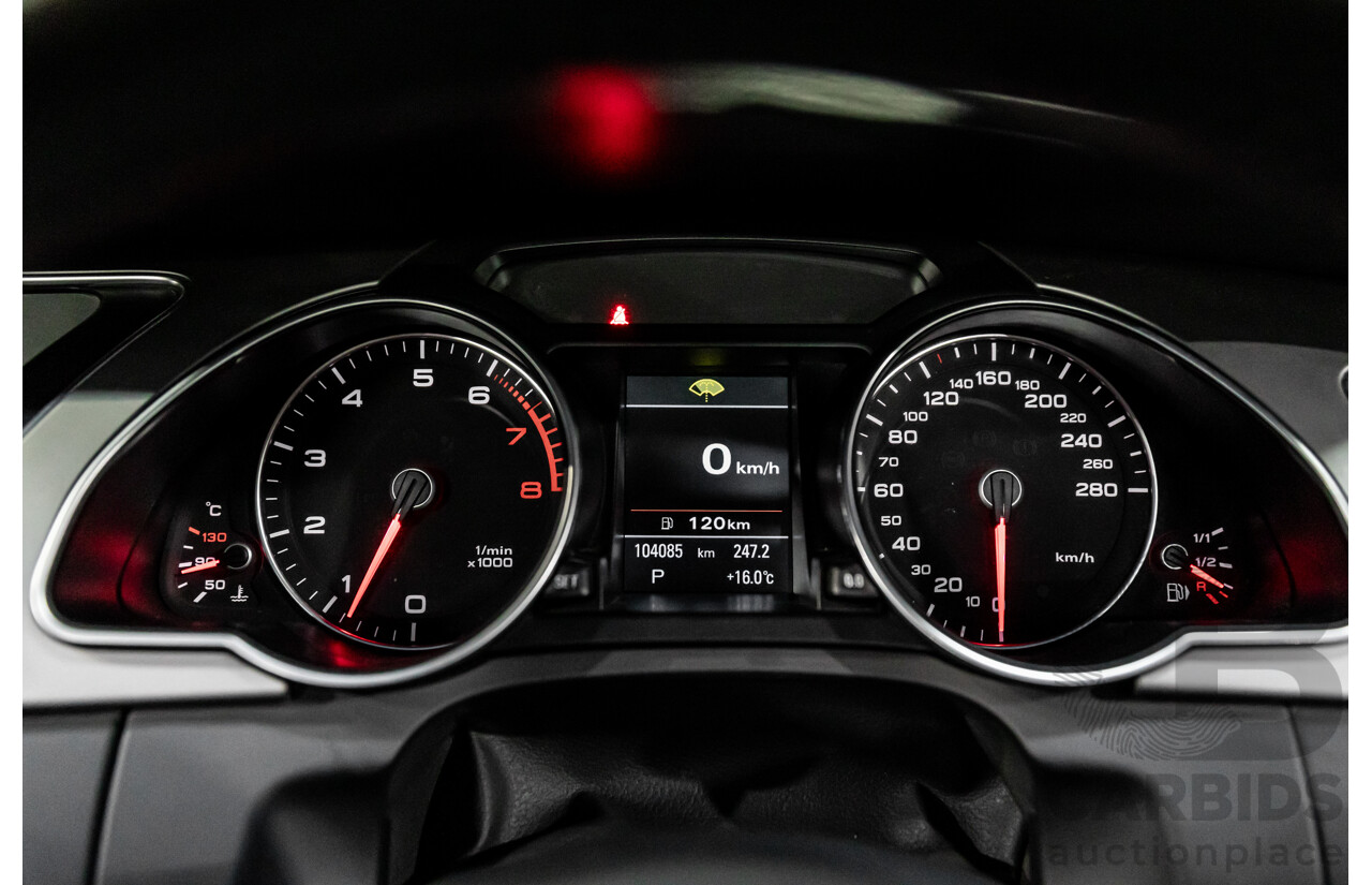 3/2015 Audi A5 S-Line 1.8 TFSI 8T MY15 2d Cabriolet Mythos Black Metallic Turbo 1.8L