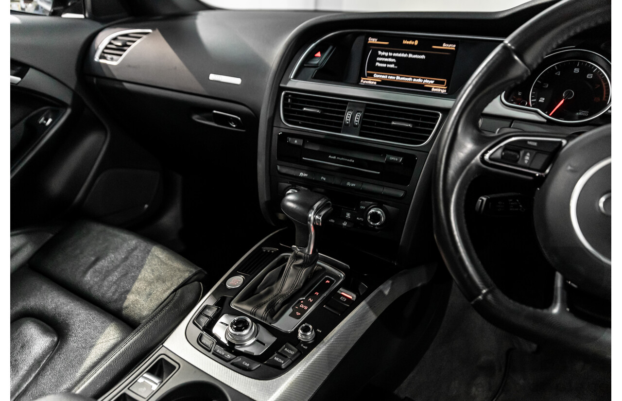 3/2015 Audi A5 S-Line 1.8 TFSI 8T MY15 2d Cabriolet Mythos Black Metallic Turbo 1.8L