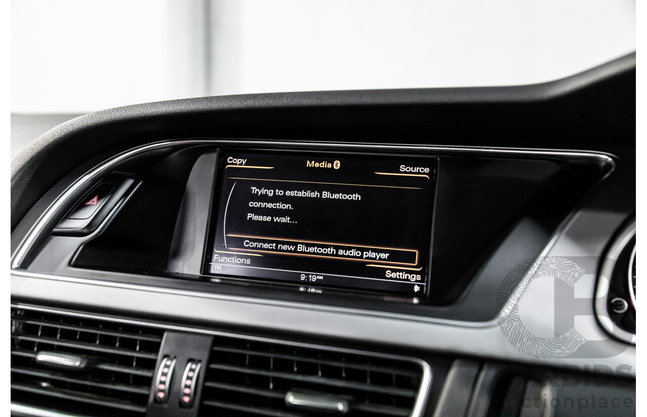 3/2015 Audi A5 S-Line 1.8 TFSI 8T MY15 2d Cabriolet Mythos Black Metallic Turbo 1.8L