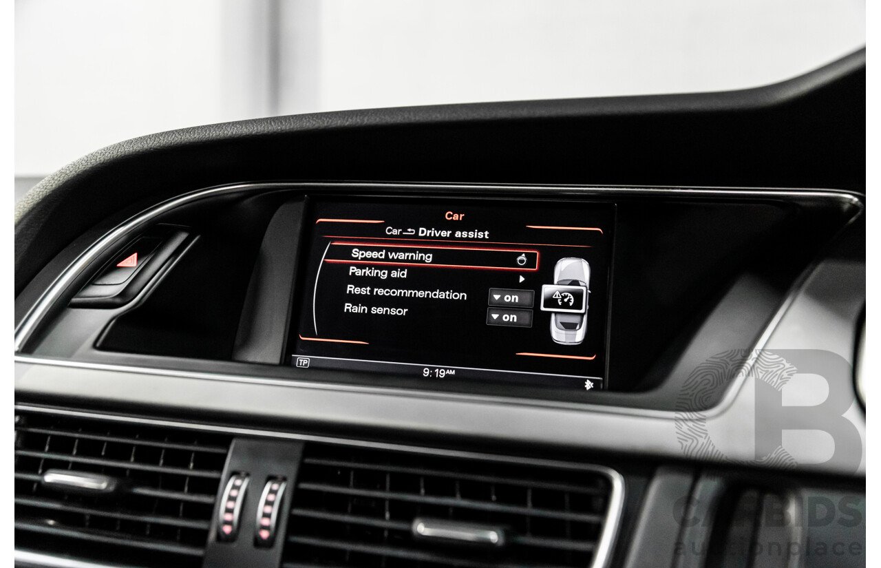 3/2015 Audi A5 S-Line 1.8 TFSI 8T MY15 2d Cabriolet Mythos Black Metallic Turbo 1.8L