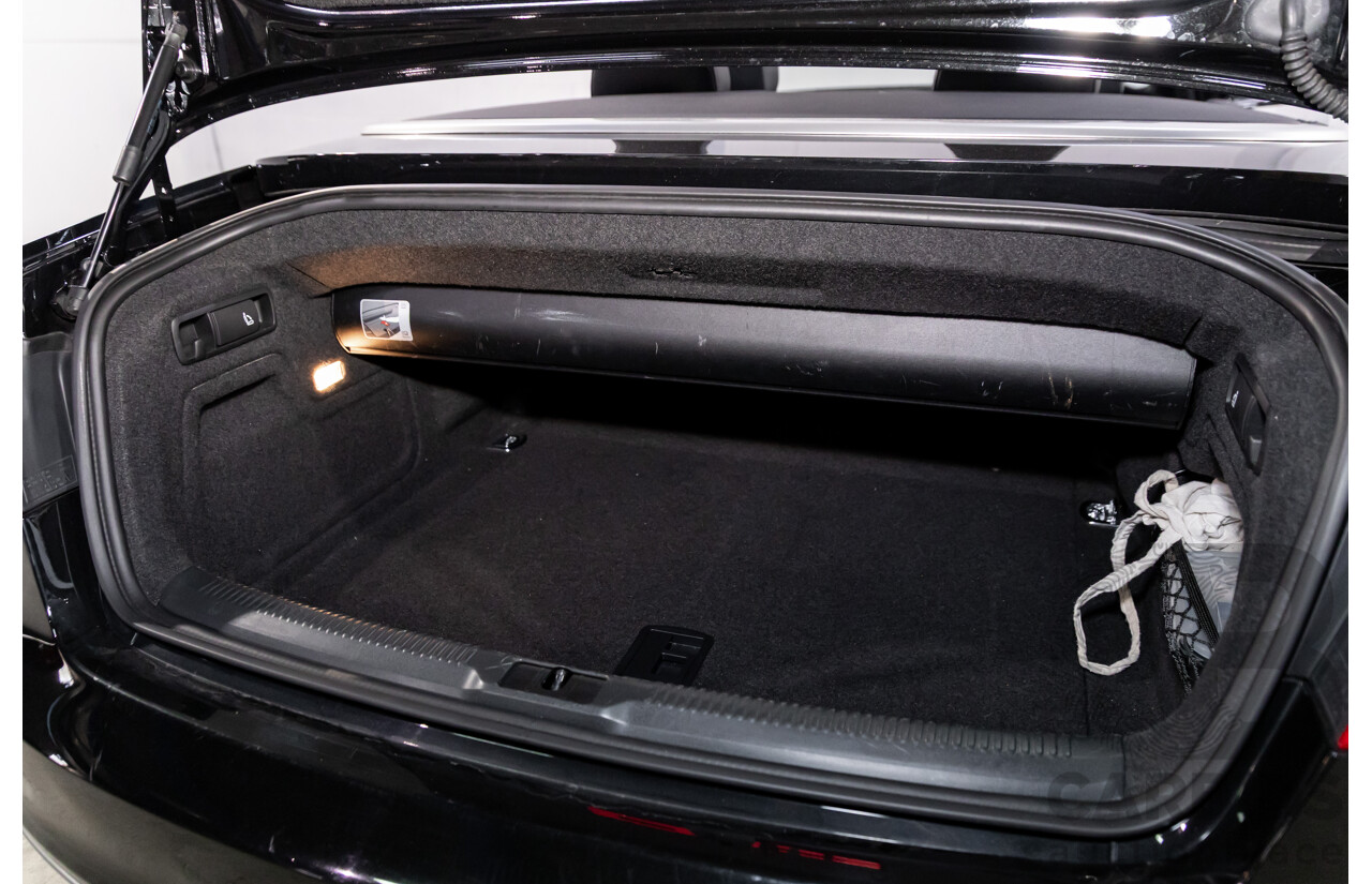 3/2015 Audi A5 S-Line 1.8 TFSI 8T MY15 2d Cabriolet Mythos Black Metallic Turbo 1.8L