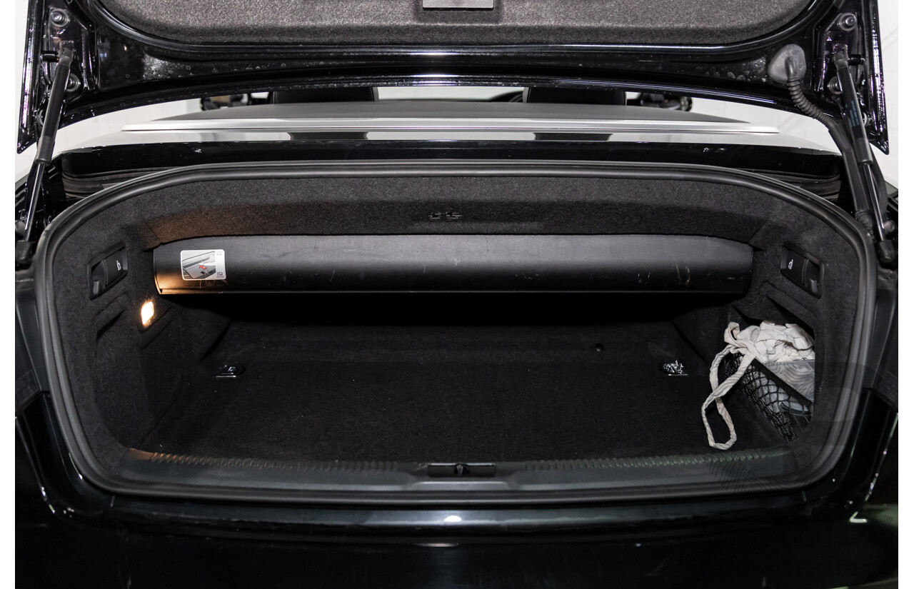 3/2015 Audi A5 S-Line 1.8 TFSI 8T MY15 2d Cabriolet Mythos Black Metallic Turbo 1.8L