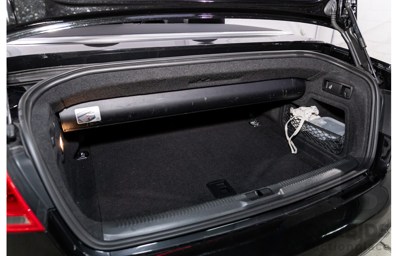 3/2015 Audi A5 S-Line 1.8 TFSI 8T MY15 2d Cabriolet Mythos Black Metallic Turbo 1.8L