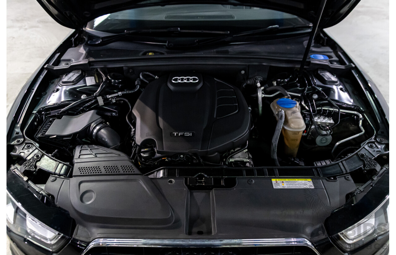 3/2015 Audi A5 S-Line 1.8 TFSI 8T MY15 2d Cabriolet Mythos Black Metallic Turbo 1.8L