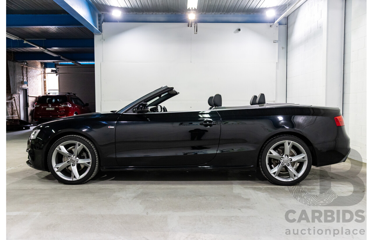 3/2015 Audi A5 S-Line 1.8 TFSI 8T MY15 2d Cabriolet Mythos Black Metallic Turbo 1.8L