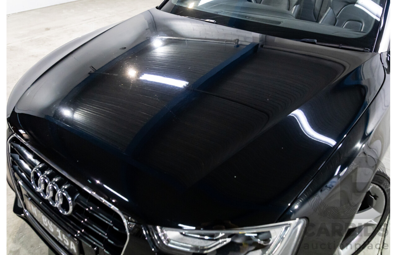 3/2015 Audi A5 S-Line 1.8 TFSI 8T MY15 2d Cabriolet Mythos Black Metallic Turbo 1.8L