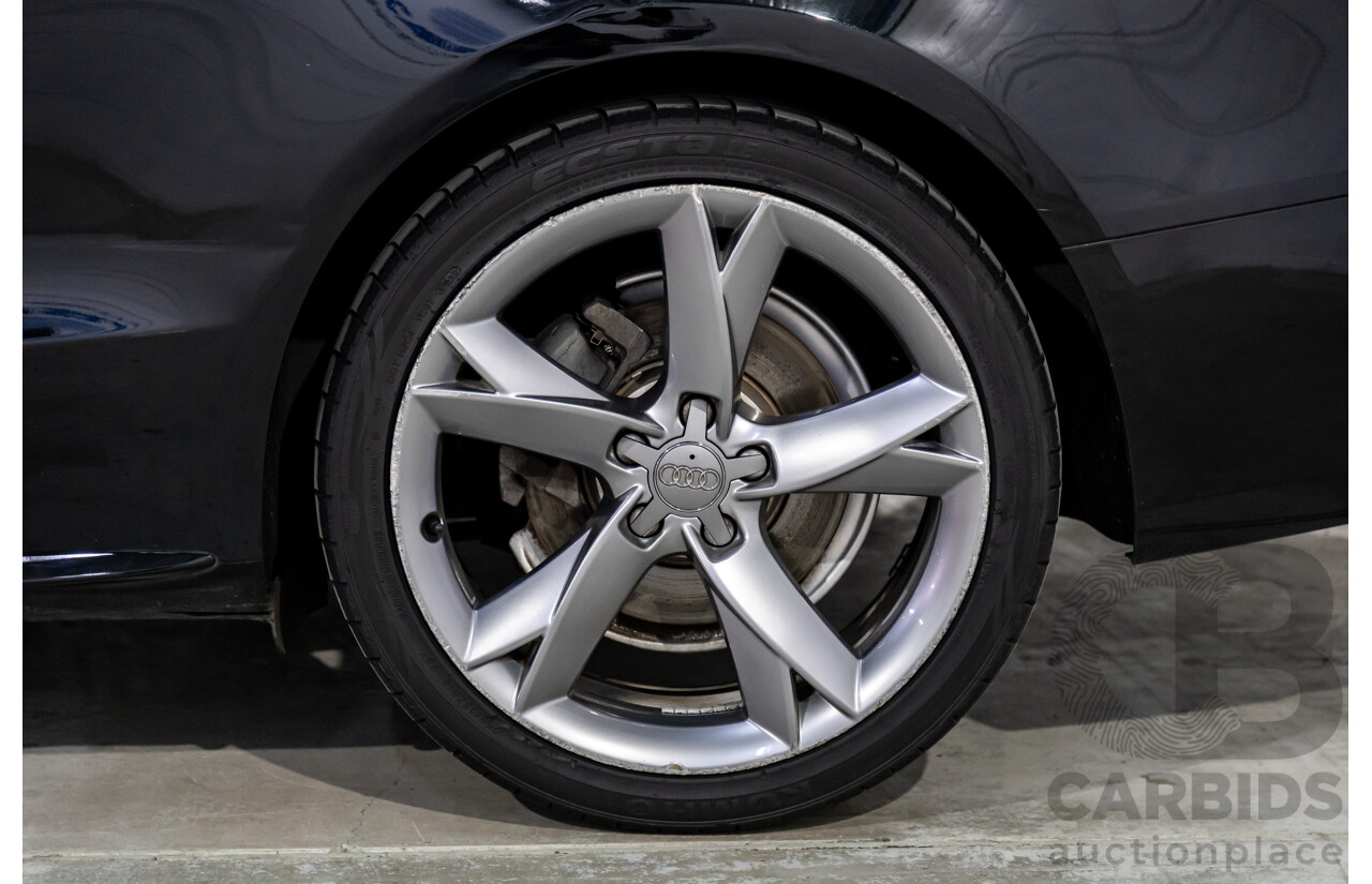 3/2015 Audi A5 S-Line 1.8 TFSI 8T MY15 2d Cabriolet Mythos Black Metallic Turbo 1.8L