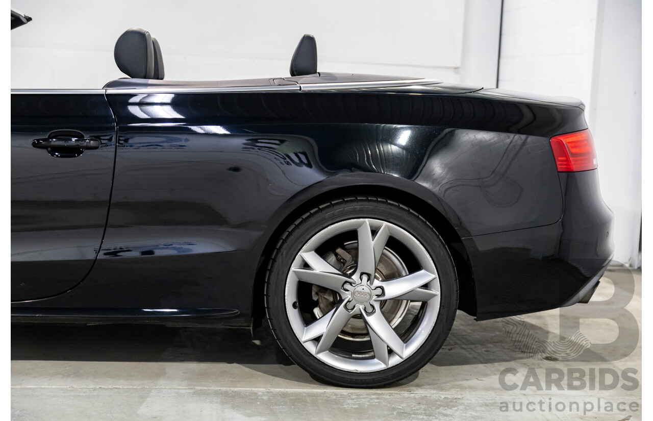 3/2015 Audi A5 S-Line 1.8 TFSI 8T MY15 2d Cabriolet Mythos Black Metallic Turbo 1.8L