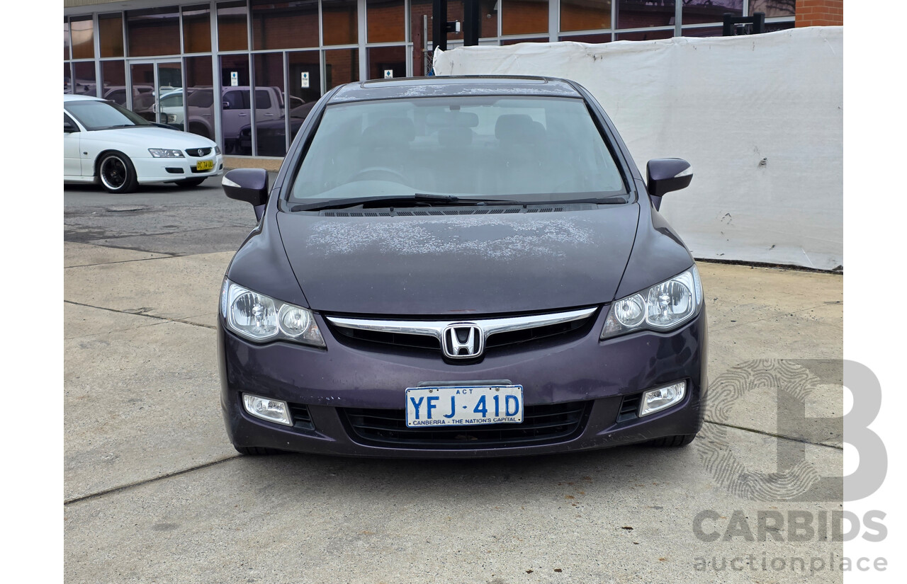 9/2007 Honda Civic Sport MY07 4d Sedan Purple 2.0L