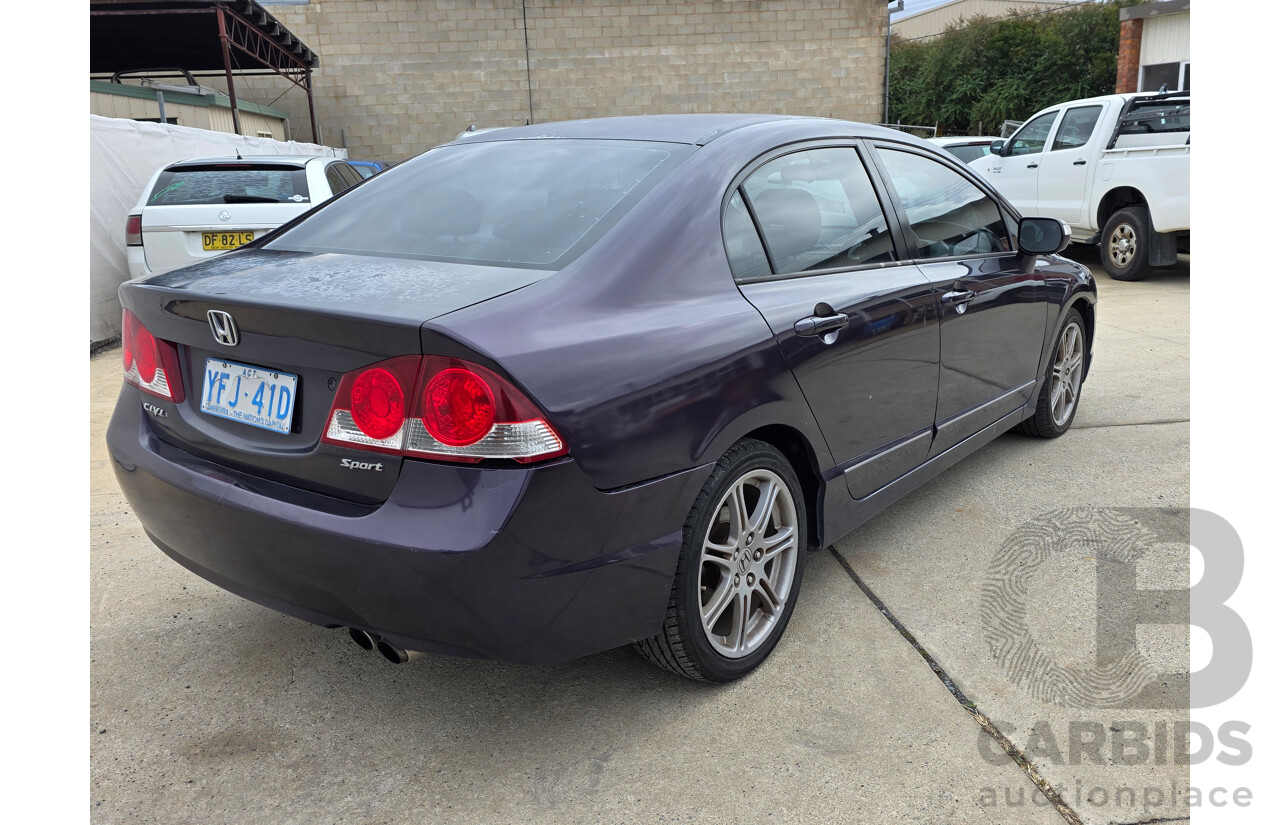 9/2007 Honda Civic Sport MY07 4d Sedan Purple 2.0L