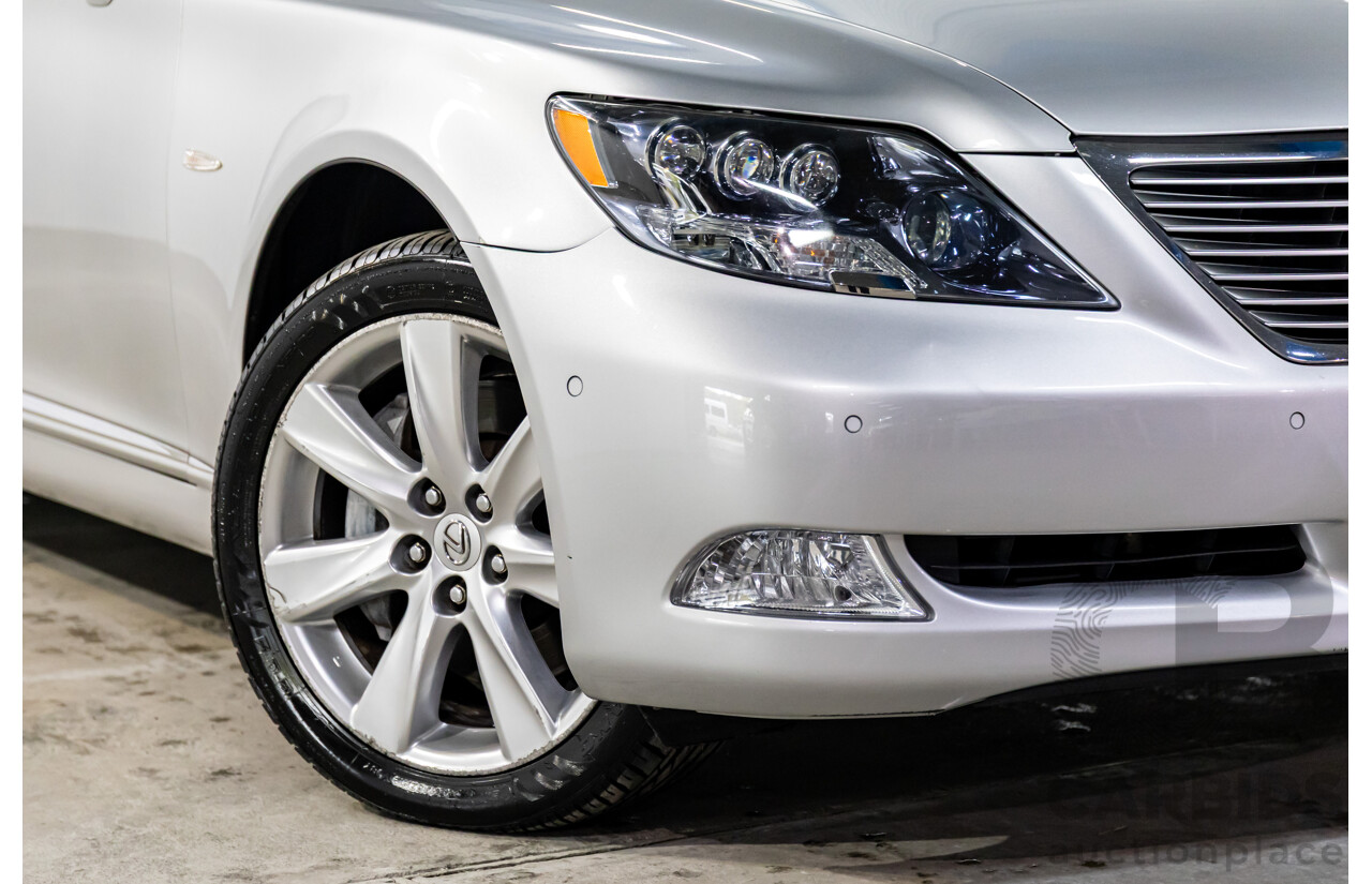 2/2008 Lexus Ls600hl Hybrid (5 Seat) UVF46R 4d Sedan Platinum Silver Metallic V8 5.0L - 165kW Hybrid