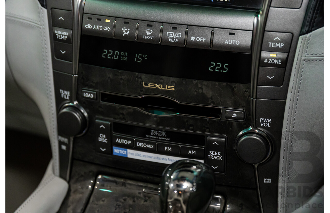 2/2008 Lexus Ls600hl Hybrid (5 Seat) UVF46R 4d Sedan Platinum Silver Metallic V8 5.0L - 165kW Hybrid