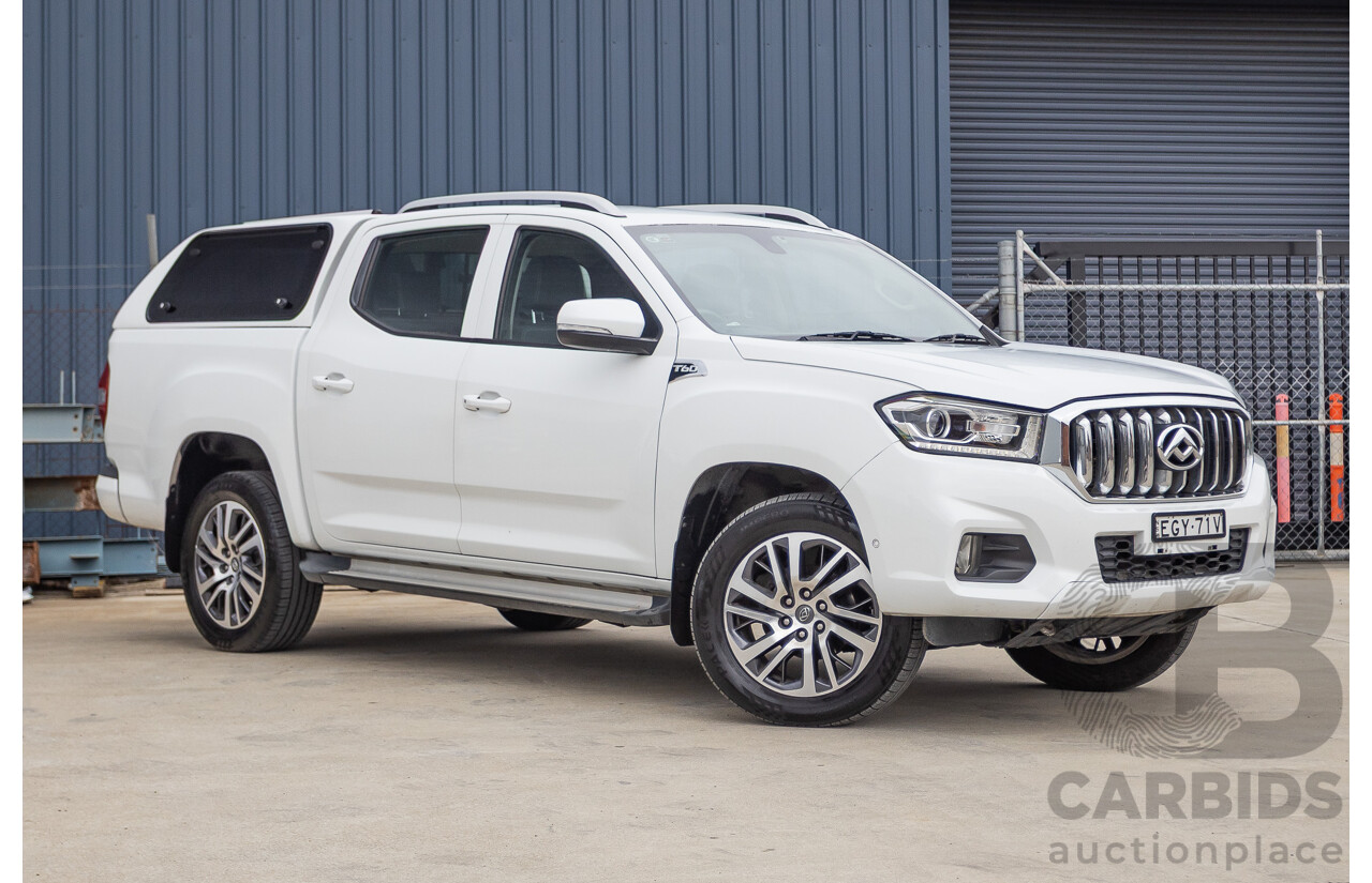 02/2020 LDV T60 PRO (4x4) SK8C Double Cab Utility White Turbo Diesel 2.8L